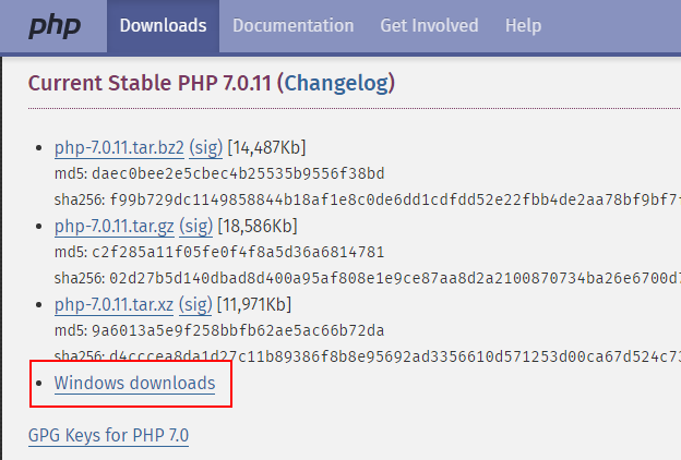 PHPをダウンロードする(4)